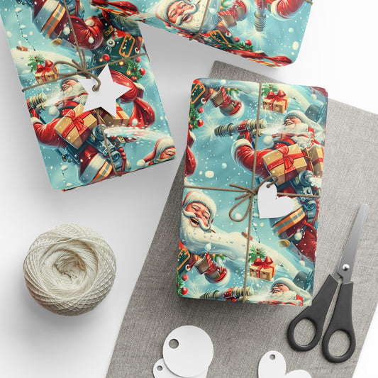 Fun Santa Wrapping Paper