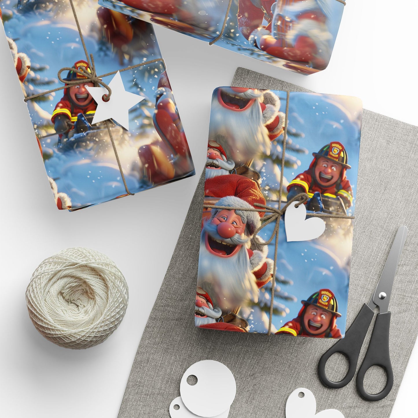 Tobogganing Wrapping Paper