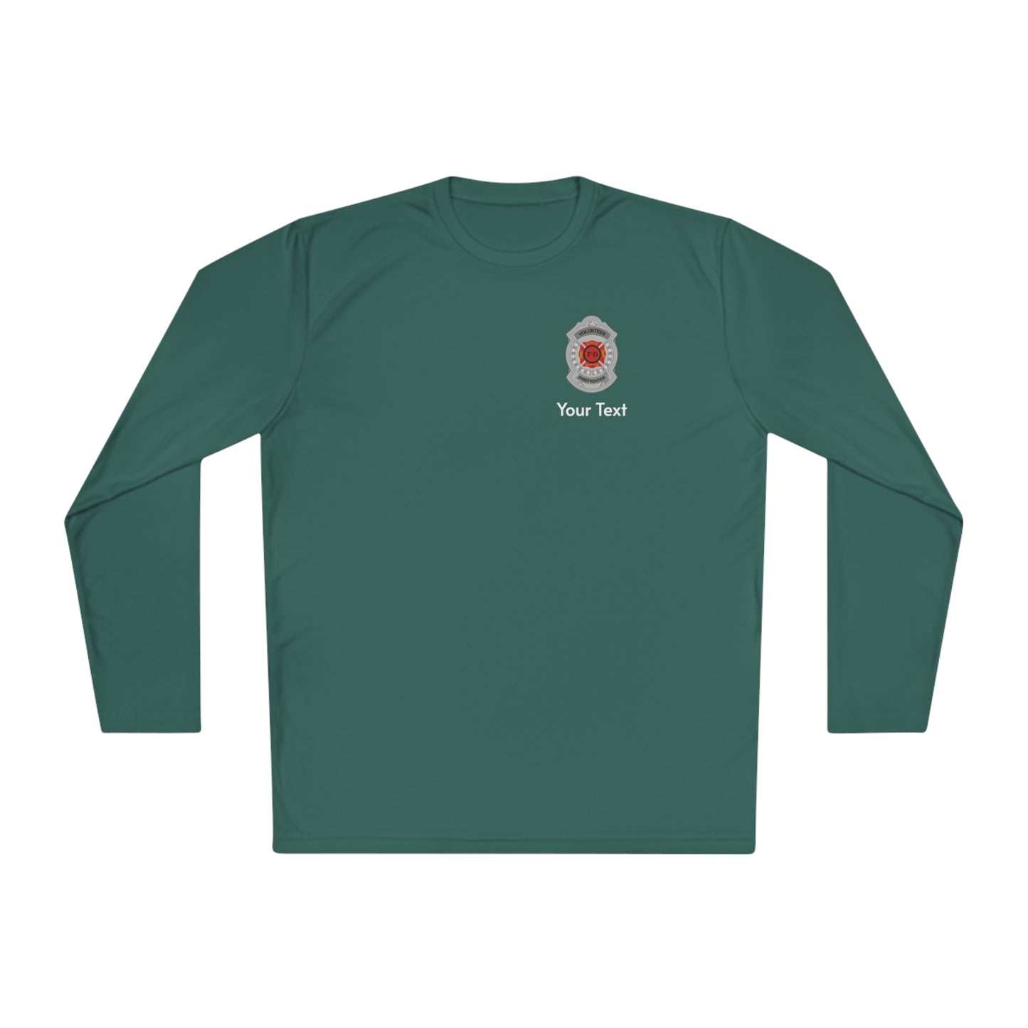 Volunteer Firefighter Badge Long Sleeve Tee