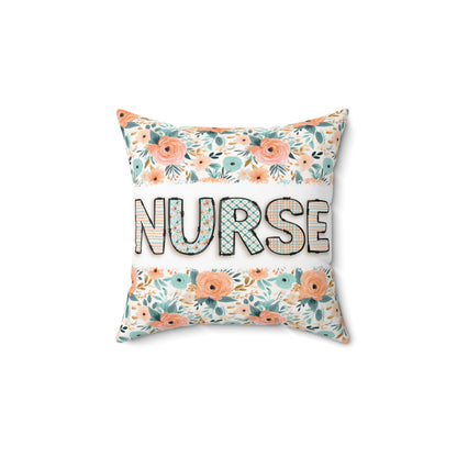 Nurse Floral Pillow