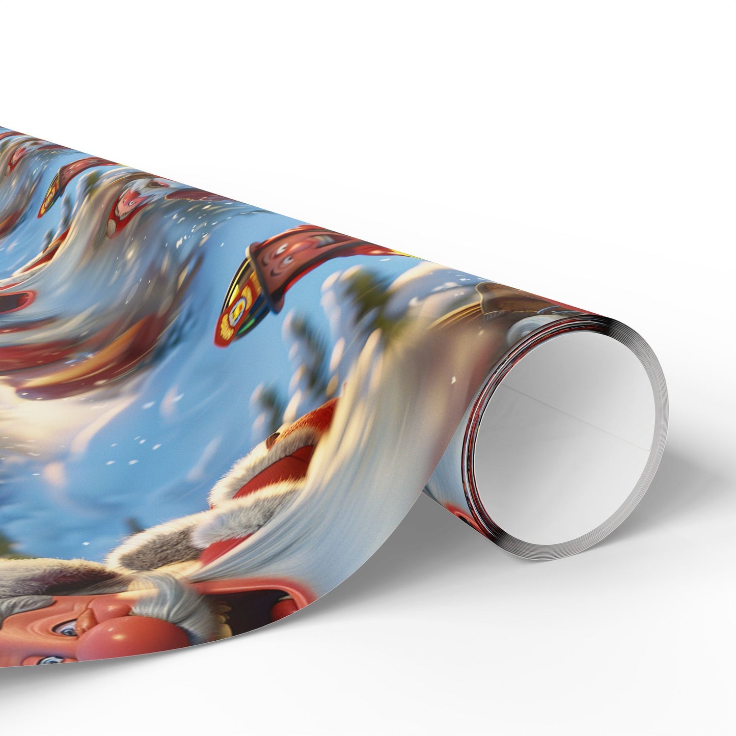 Tobogganing Wrapping Paper