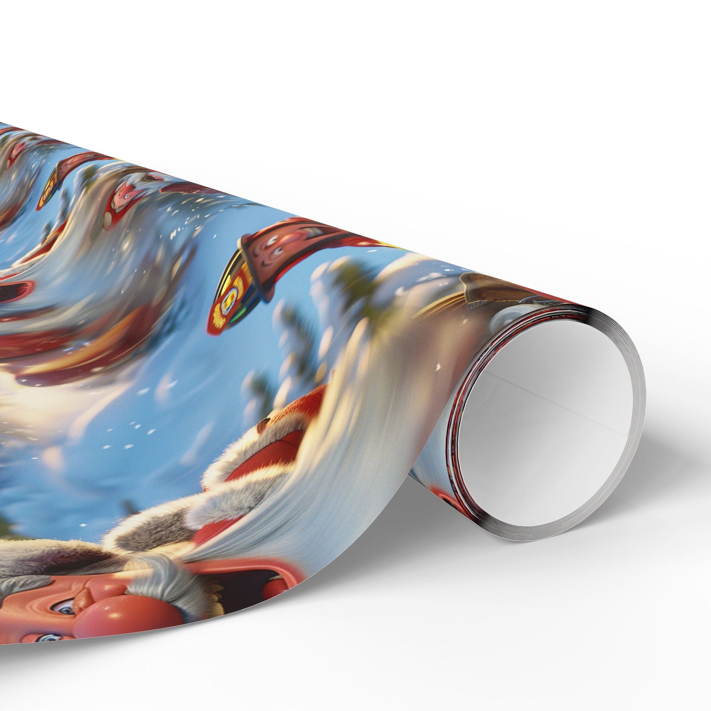 Tobogganing Wrapping Paper