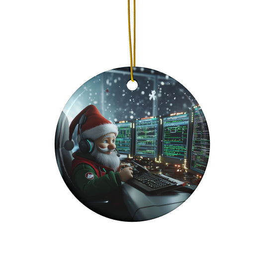 Santa Dispatching Ornament