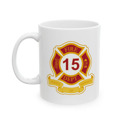 FD 15 Years of Service Mug