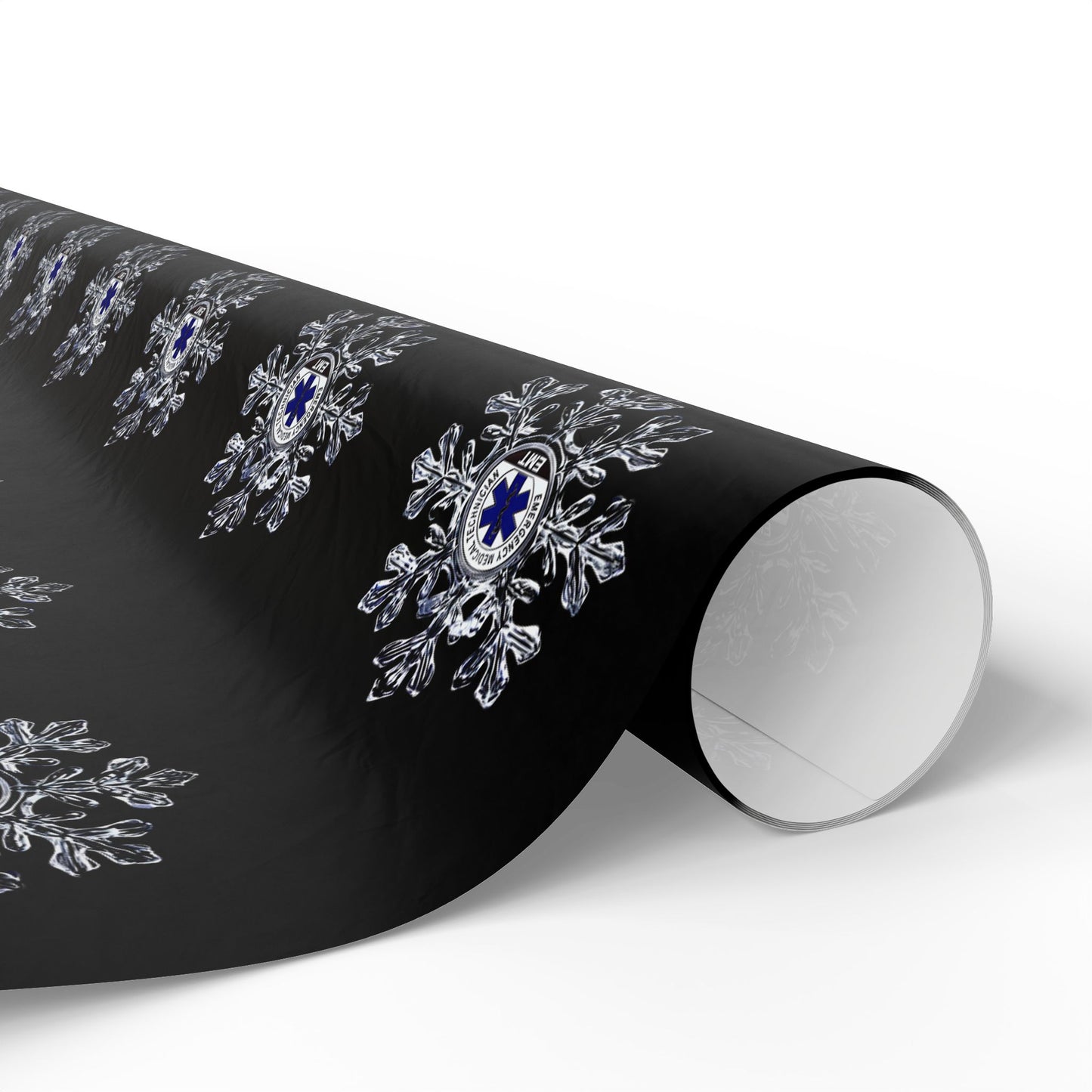 EMT Snowflake Wrapping Paper