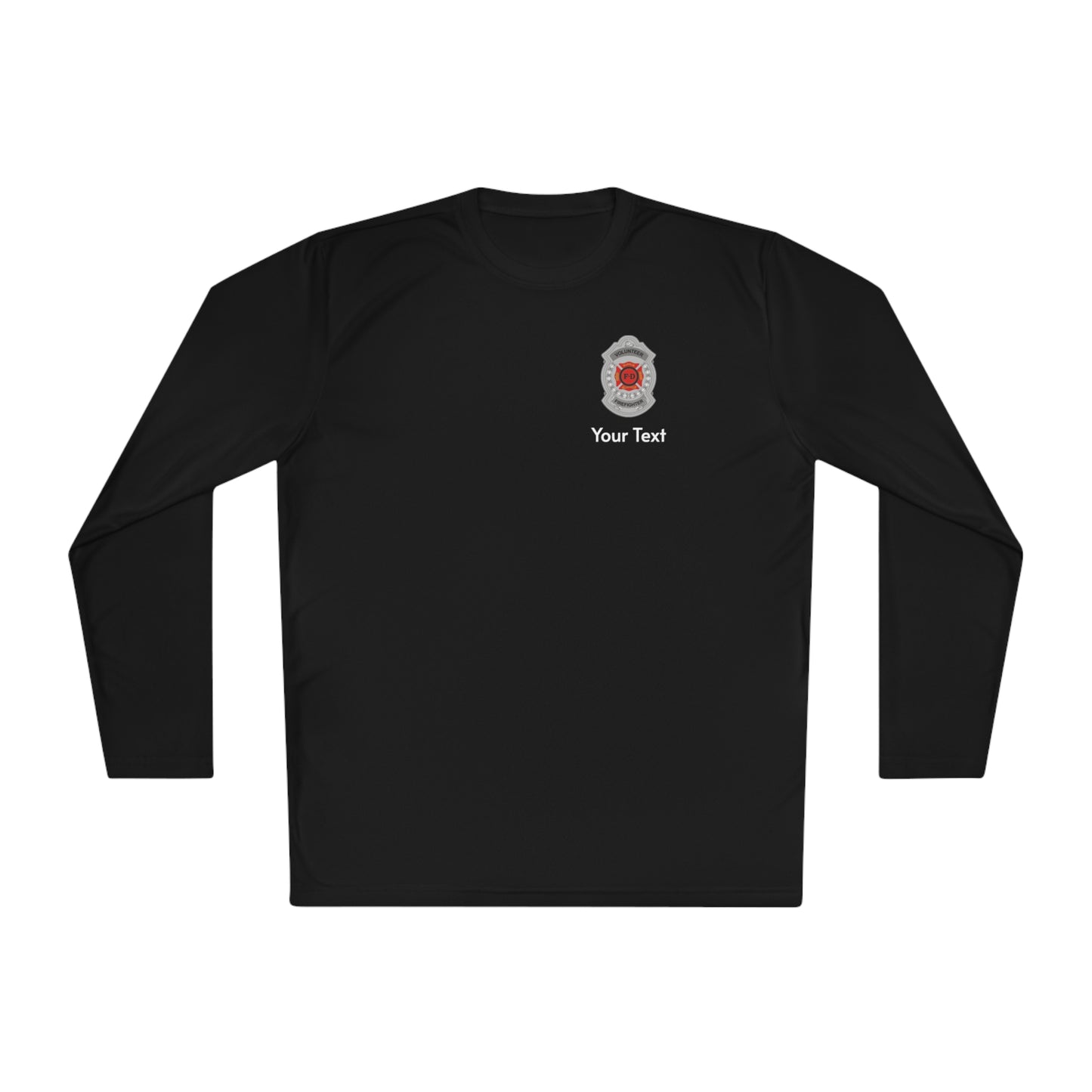 Volunteer Firefighter Badge Long Sleeve Tee