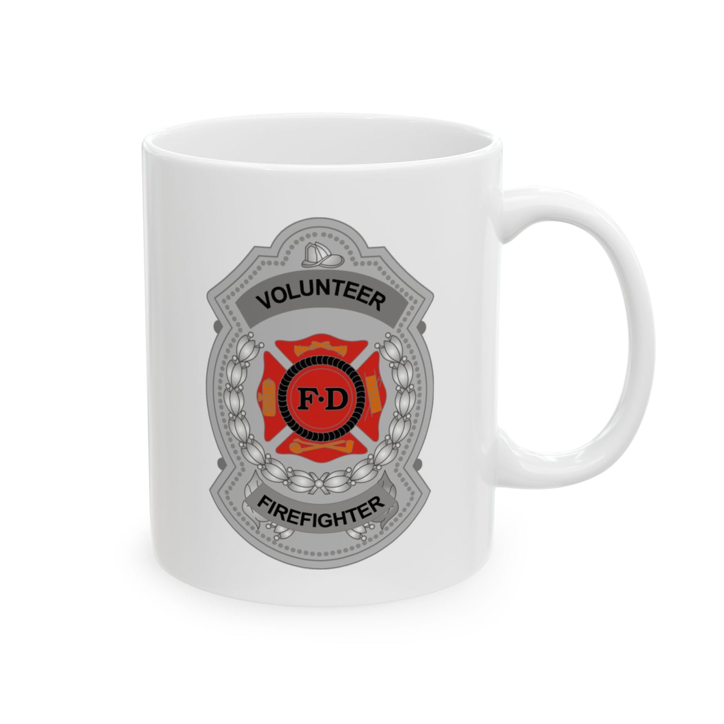 Volunteer Firefighter Badge Mug