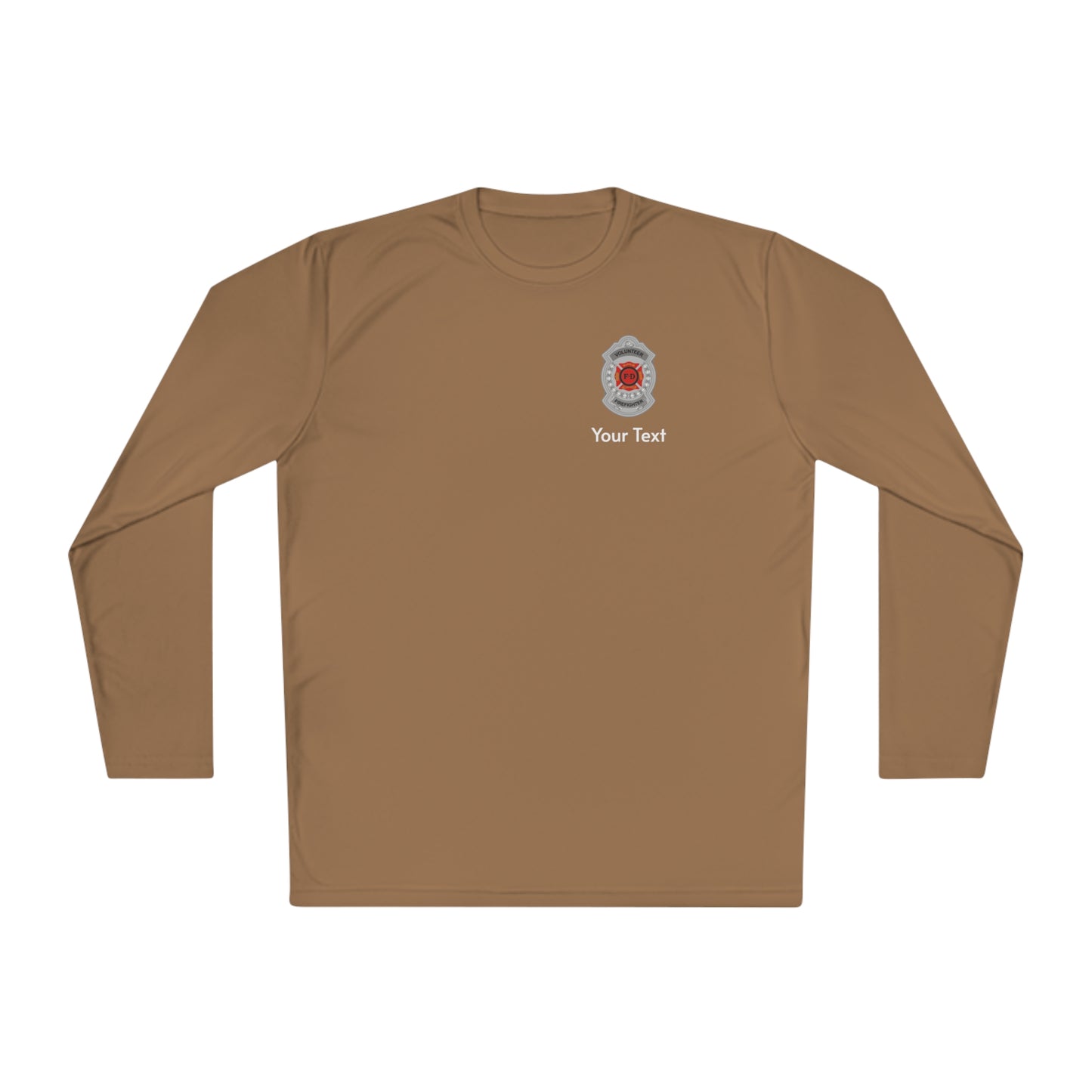 Volunteer Firefighter Badge Long Sleeve Tee