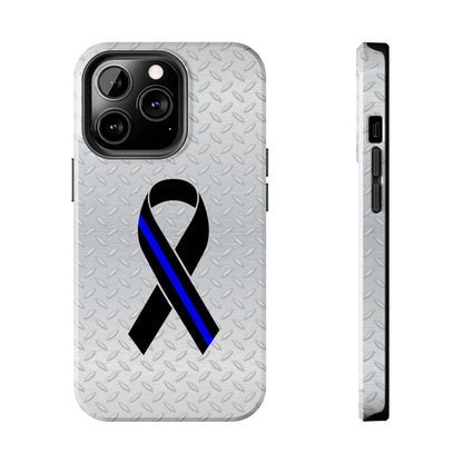 Blue Line Ribbon Tough Phone Cases