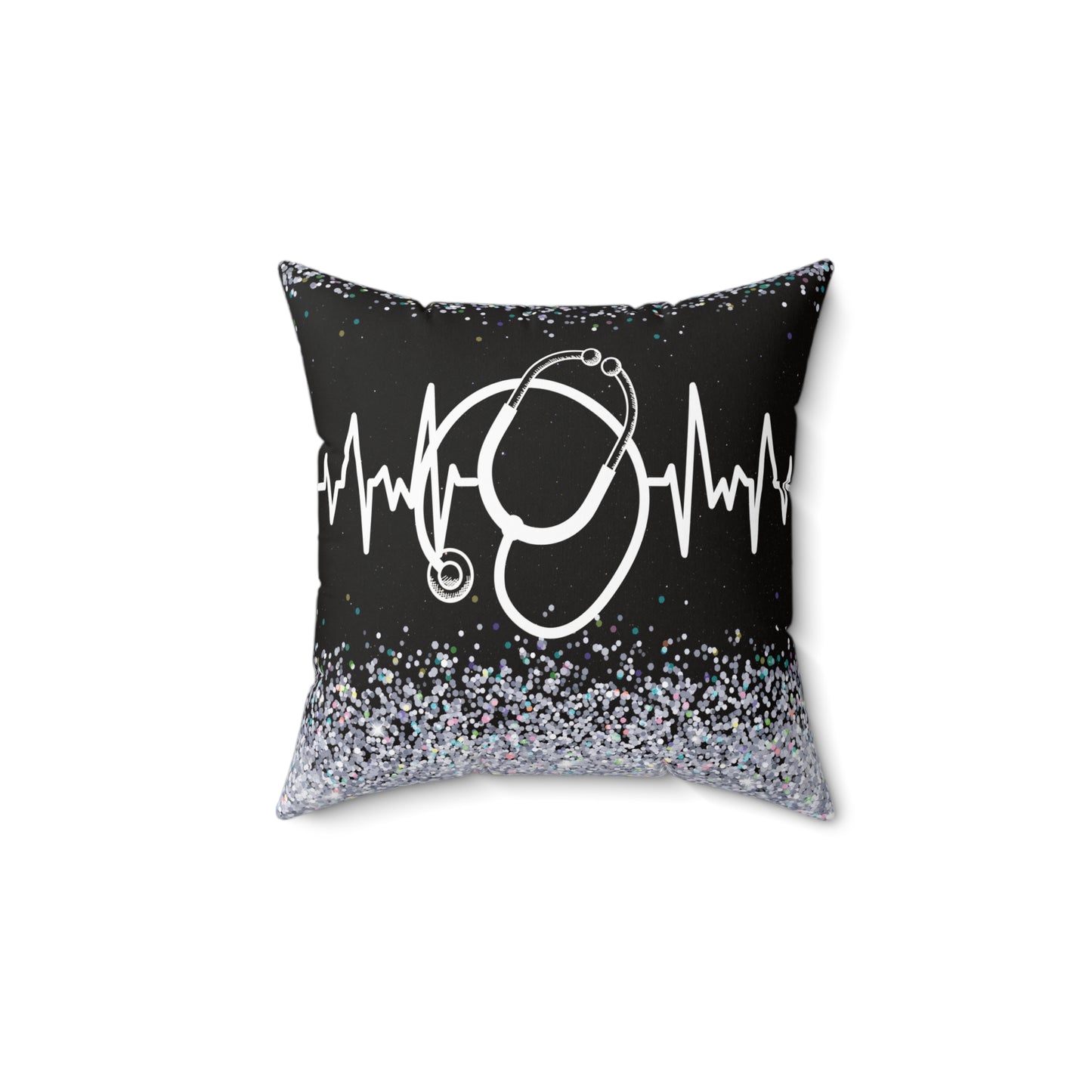 Stethoscope Black Pillow