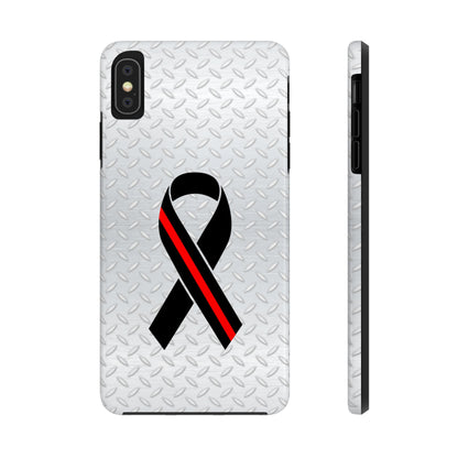 Red Line Ribbon Tough Phone Cases