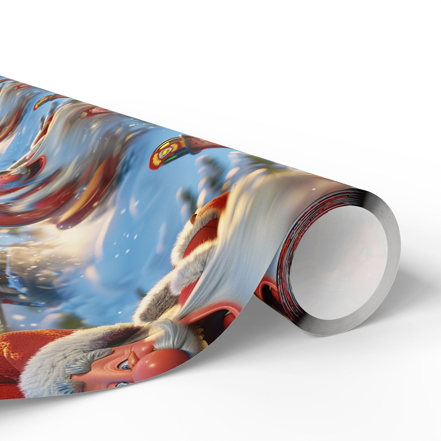 Tobogganing Wrapping Paper