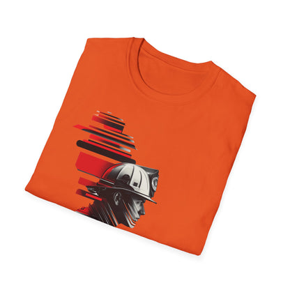 Firefighter Face Redline T-Shirt