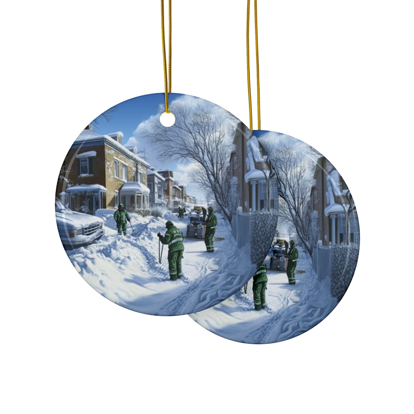 Team at Work Ornament