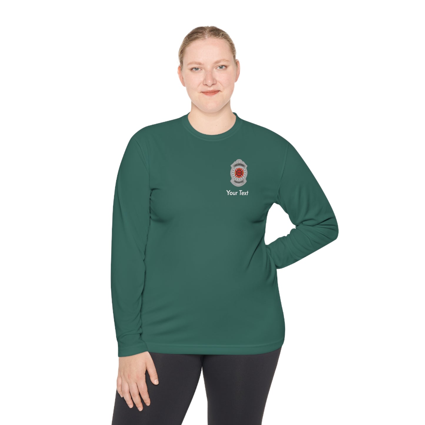 Volunteer Firefighter Badge Long Sleeve Tee