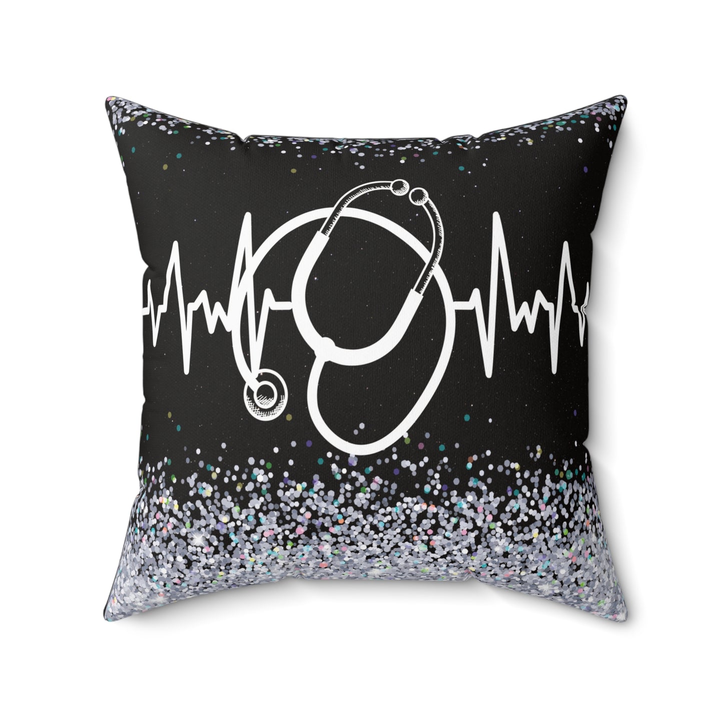 Stethoscope Black Pillow