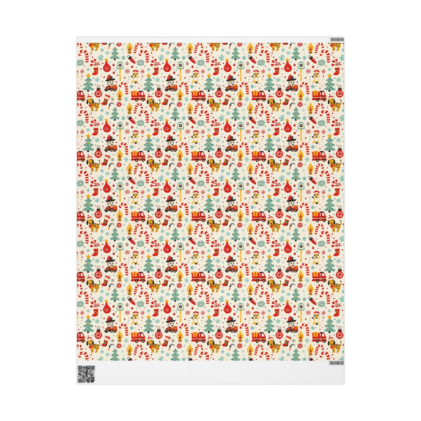 Dalmatians & Engines Wrapping Paper