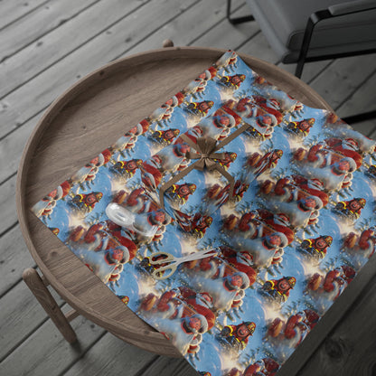 Tobogganing Wrapping Paper