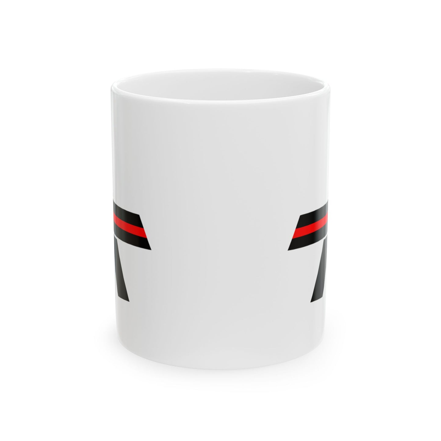 Red Line Ribbon Mug