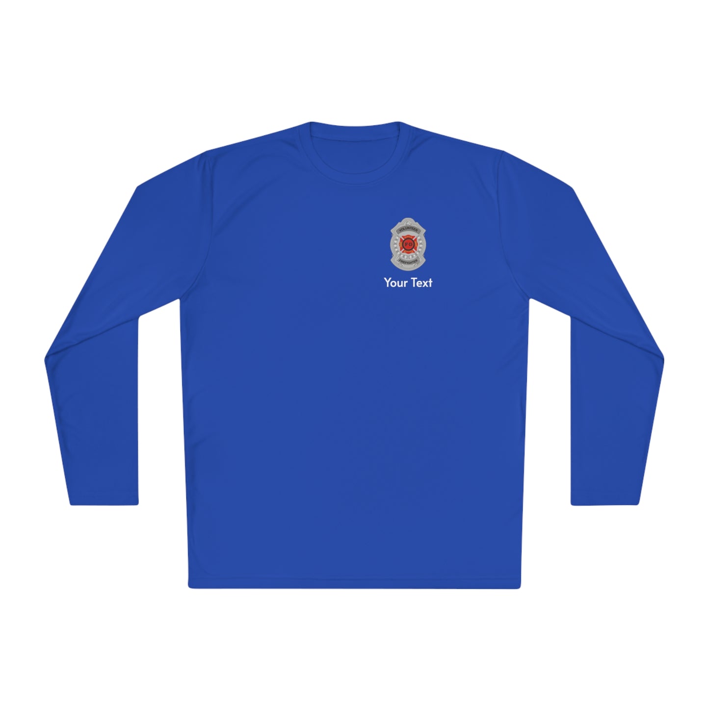 Volunteer Firefighter Badge Long Sleeve Tee