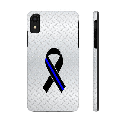 Blue Line Ribbon Tough Phone Cases