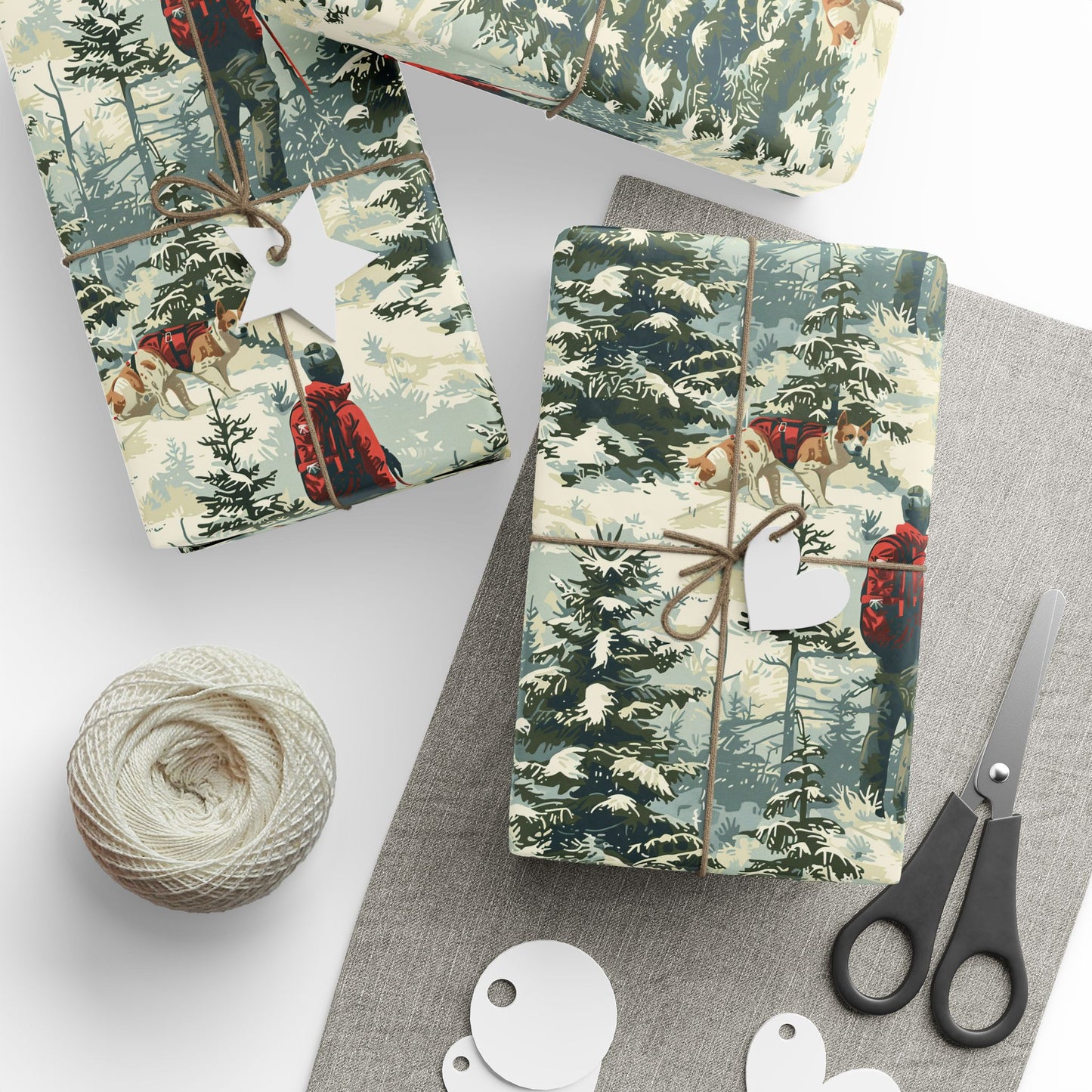 SAR Dog & Handler Wrapping Paper