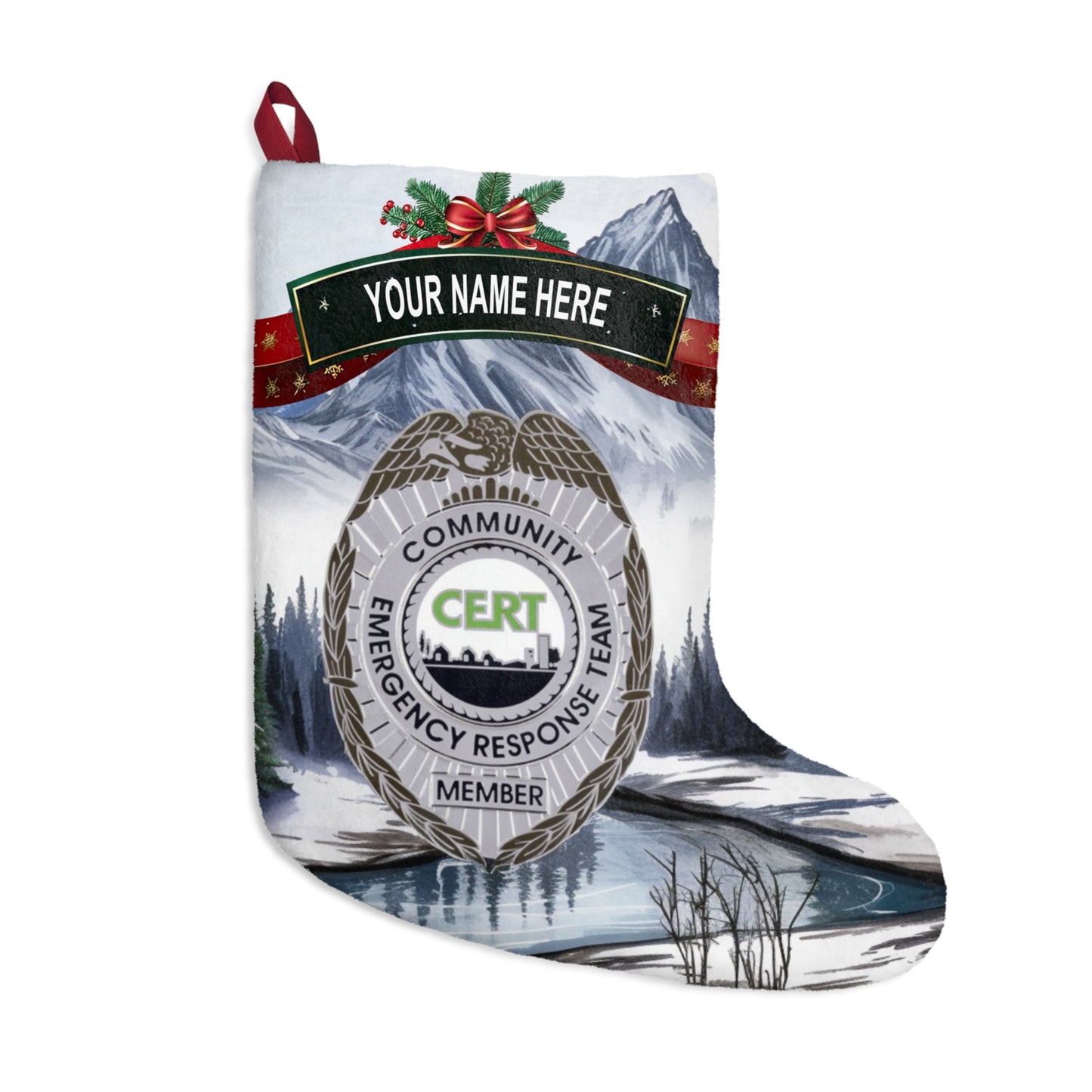 CERT Badge Scene Stocking