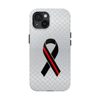 Red Line Ribbon Tough Phone Cases