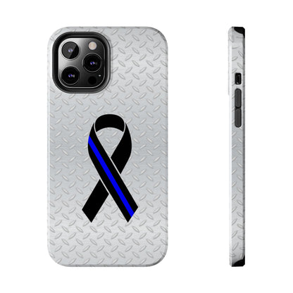 Blue Line Ribbon Tough Phone Cases