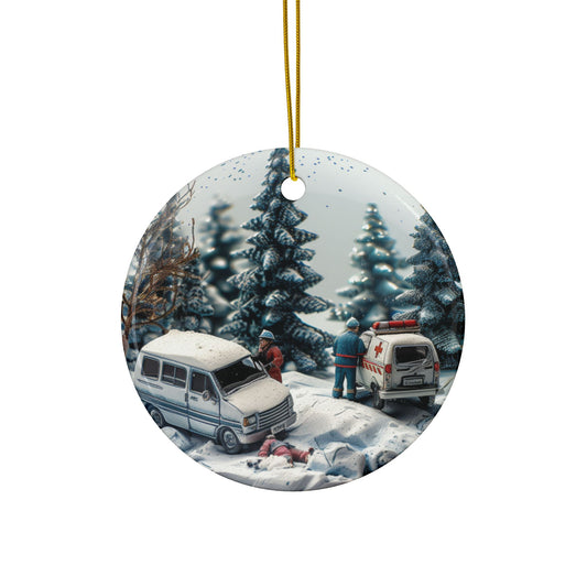 Ambulance on Scene Ornament