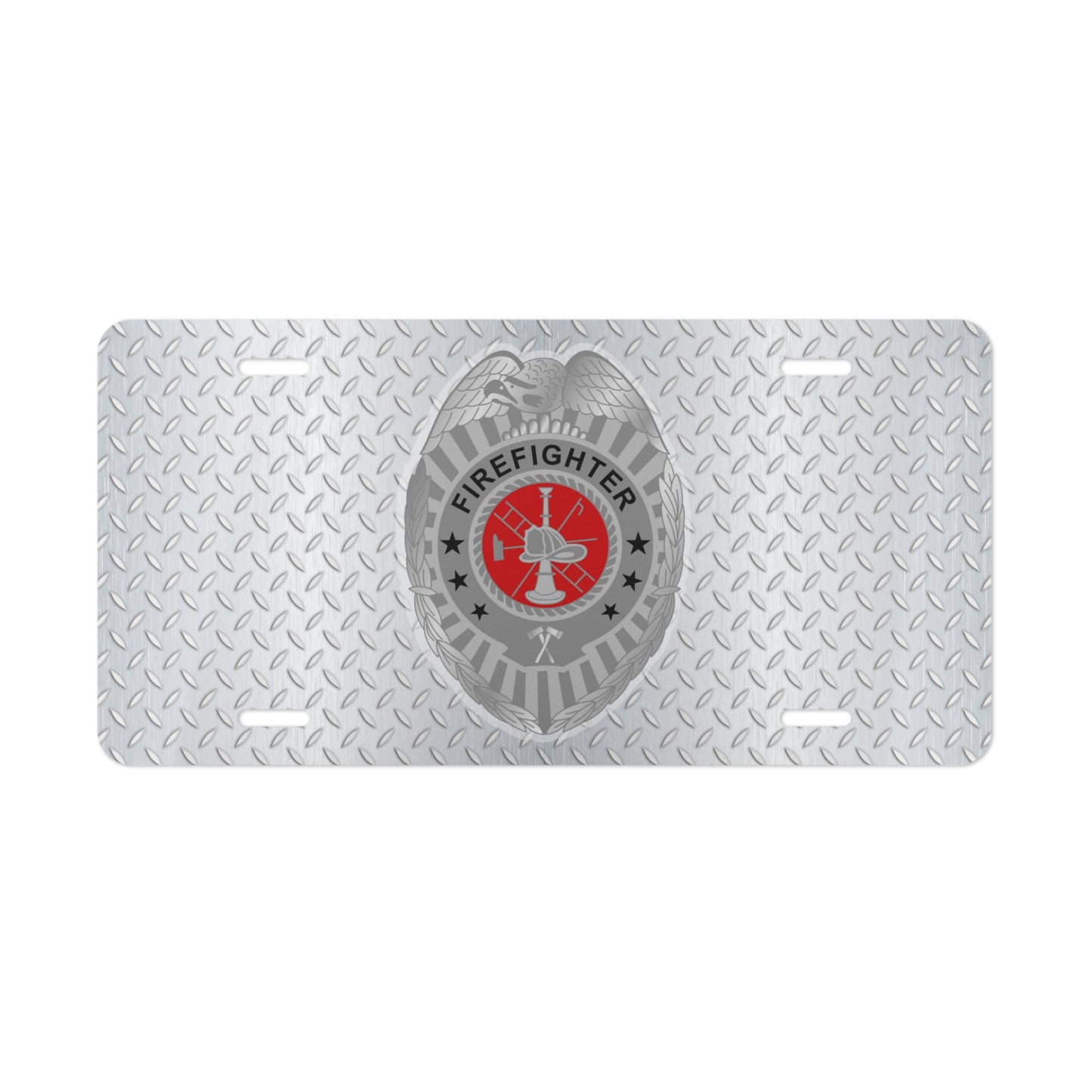 Firefighter Badge License Plate