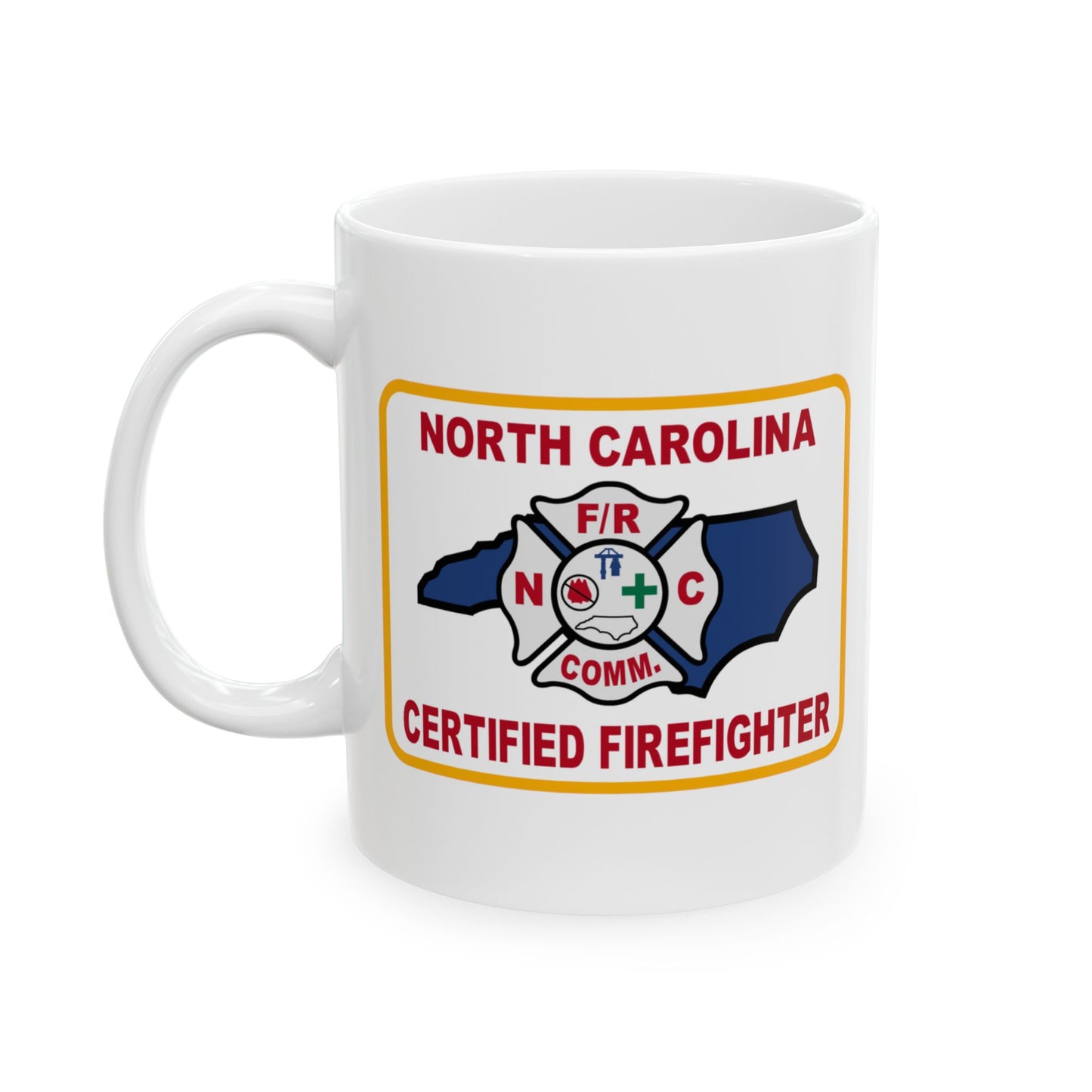 North Carolina Certified Firefighter Patch Mug