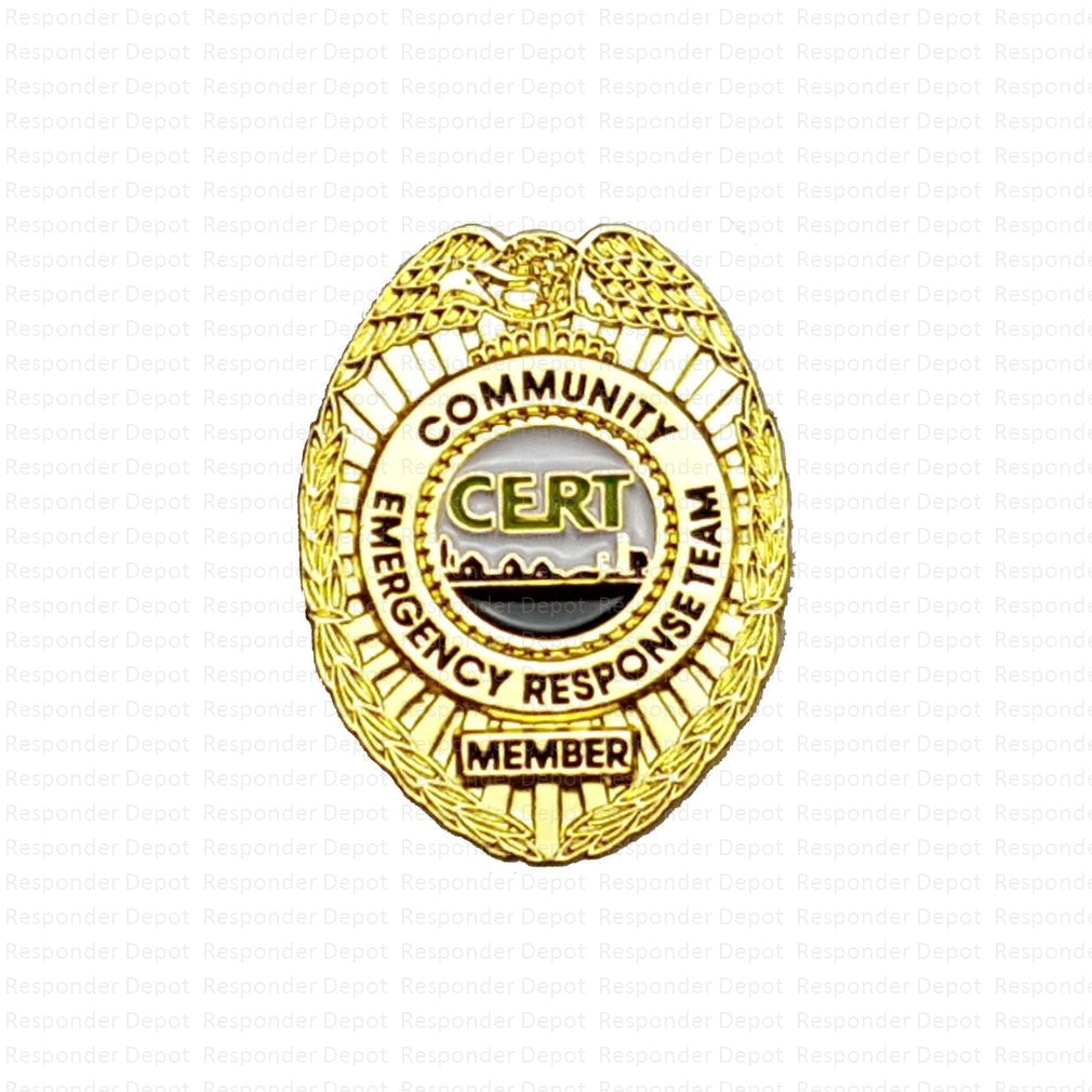 CERT Badge Pin - Gold