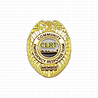 CERT Badge Pin - Gold