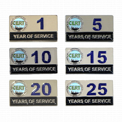 CERT Years of Service - 20 Years