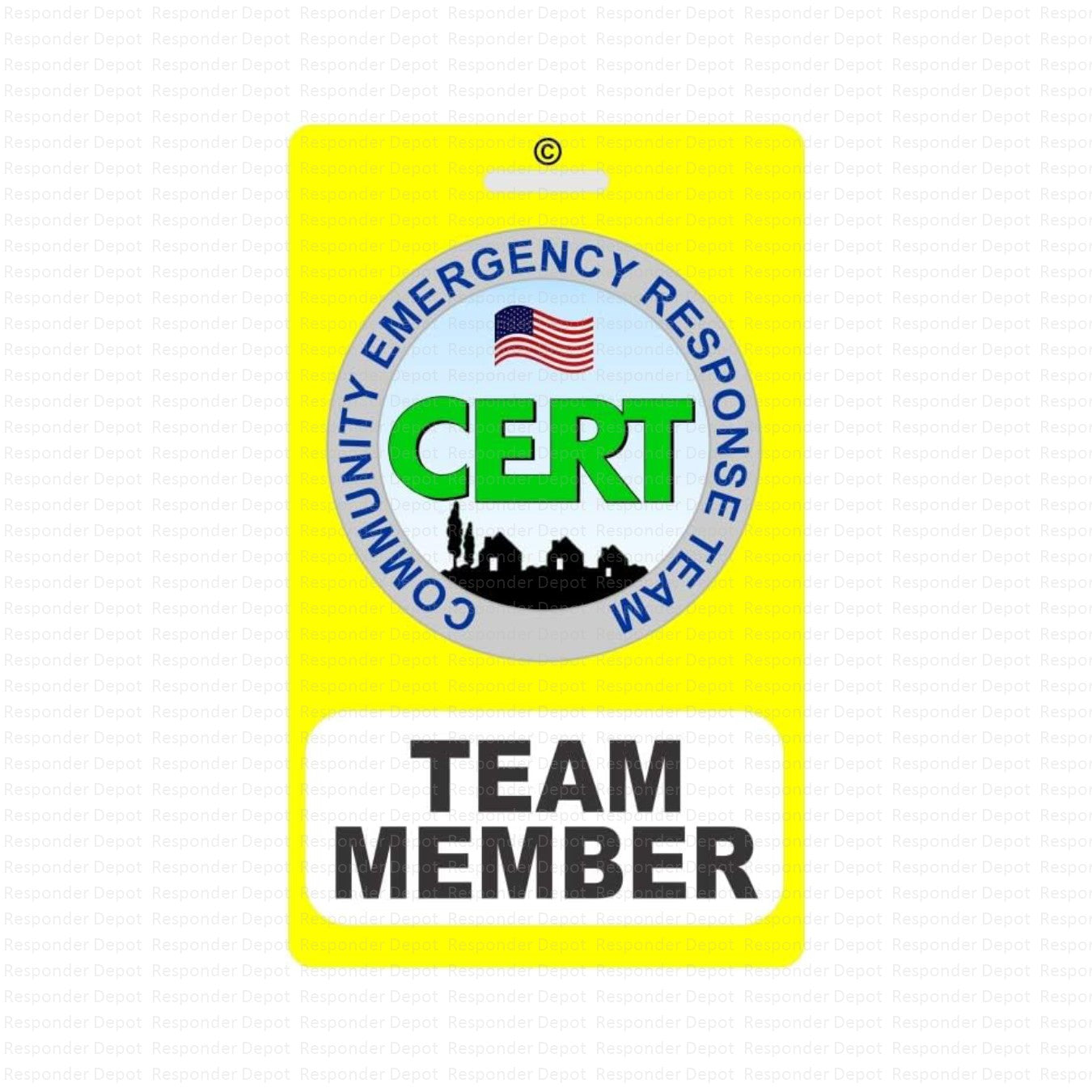 CERT badge pin