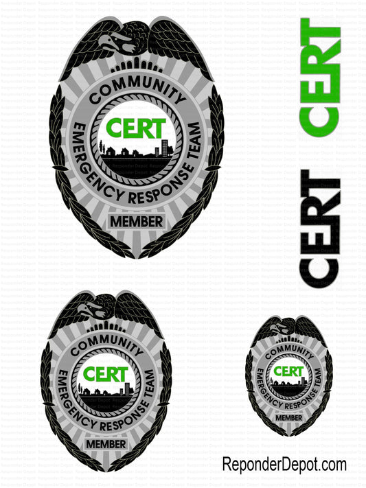 CERT Badge Decal Set