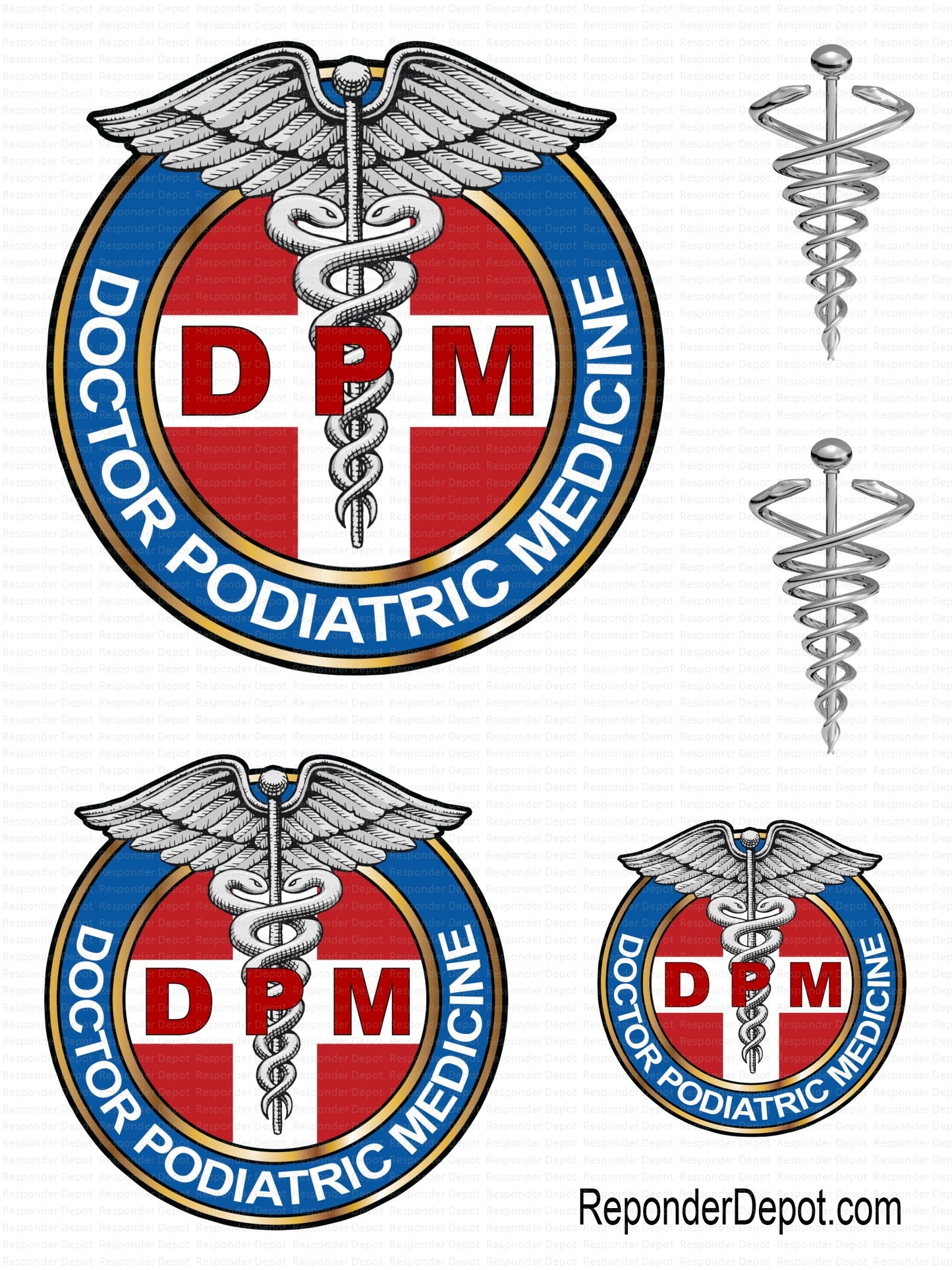 Doctor Podiatric Medicine Decal Set