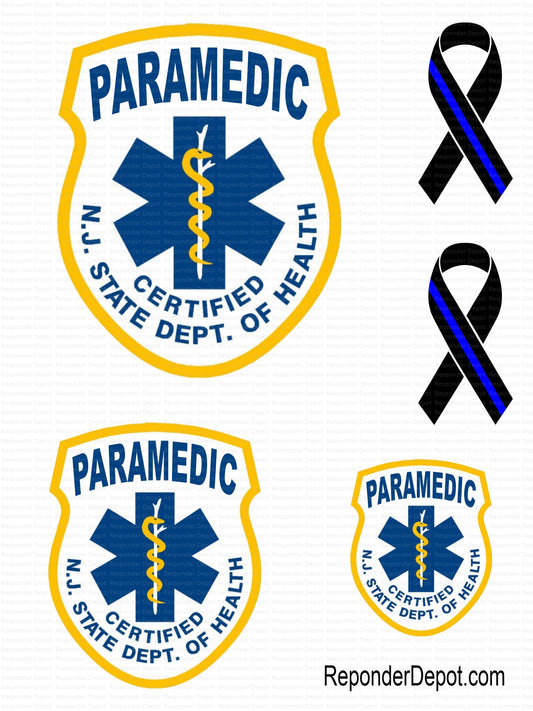 NJ - Paramedic Decal Set