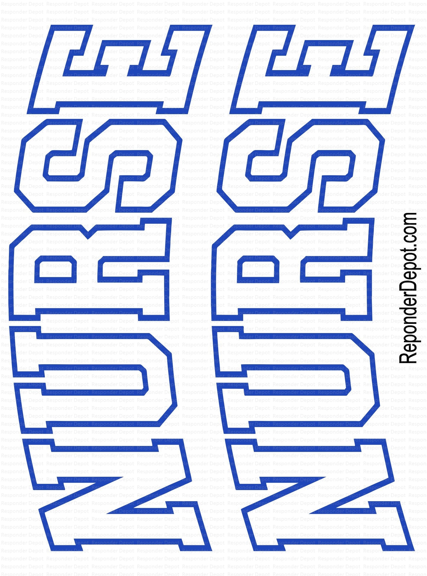 NURSE Decals Blue