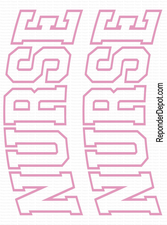 NURSE Decals Pink