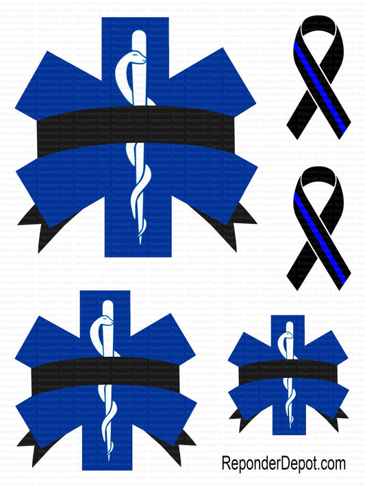 SOL Black Ribbon Decal Set