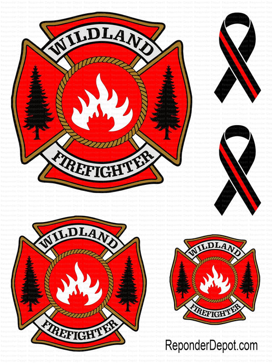 Wildland Firefighter Decal Set