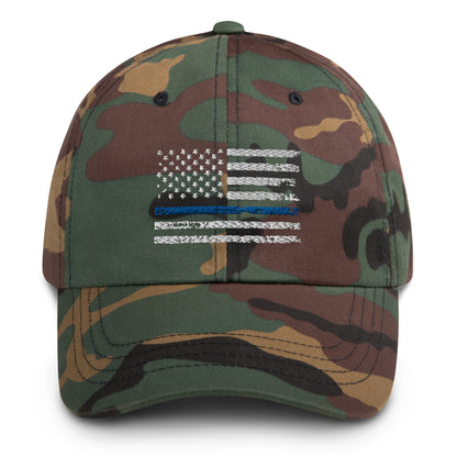 Blue Line Flag Baseball Cap